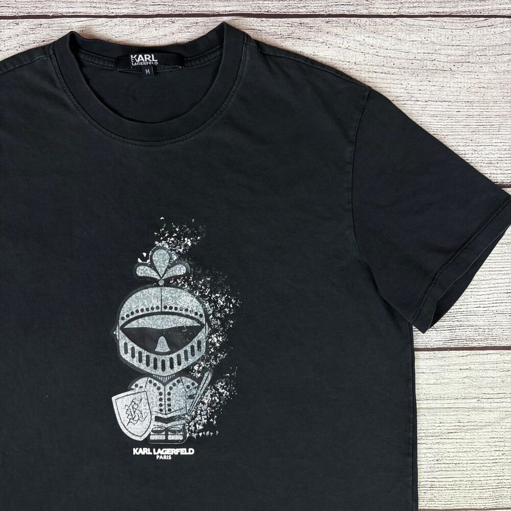 Karl Lagerfield Paris "Karl in Armor" Graphic T-shirt